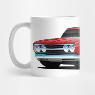 Red Hot Classic Muscle Car Coupe Cartoon Mug